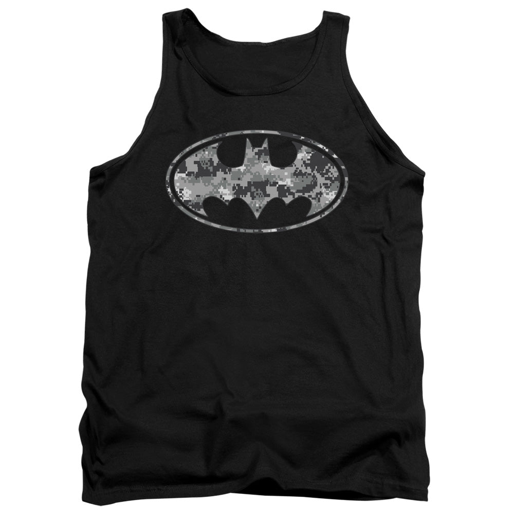 BATMAN/URBAN CAMO SHIELD - ADULT TANK - BLACK