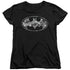 BATMAN/URBAN CAMO SHIELD - S/S WOMENS TEE - BLACK