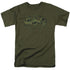 BATMAN/MARINE CAMO SHIELD - S/S ADULT 18/1 - MILITARY GREEN