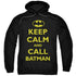 BATMAN/CALL BATMAN - ADULT PULLOVER HOODIE - BLACK