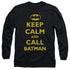 BATMAN/CALL BATMAN - L/S ADULT 18/1 - BLACK