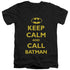 BATMAN/CALL BATMAN - S/S ADULT V-NECK 30/1 - BLACK