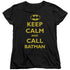 BATMAN/CALL BATMAN - S/S WOMENS TEE - BLACK