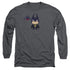BATMAN/CUTE BATMAN - L/S ADULT 18/1 - CHARCOAL