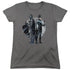 BATMAN/SPOTLIGHT - S/S WOMENS TEE - CHARCOAL