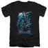 BATMAN/ALL GROWN UP - S/S ADULT V-NECK 30/1 - BLACK