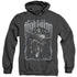 BATMAN/NIGHTWING BIKER - ADULT HEATHER HOODIE - BLACK