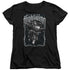 BATMAN/NIGHTWING BIKER - S/S WOMENS TEE - BLACK