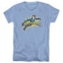 BATMAN/NIGHTWING BURST - S/S WOMENS TEE - CAROLINA BLUE