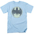 BATMAN/OLD TIME LOGO - S/S ADULT 18/1 - LIGHT BLUE