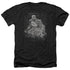 BATMAN/PENCILLED RAIN - ADULT HEATHER - BLACK