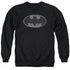 BATMAN/CHAINMAIL SHIELD - ADULT CREWNECK SWEATSHIRT - BLACK