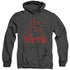 BATMAN/RED KNIGHT - ADULT HEATHER HOODIE - BLACK