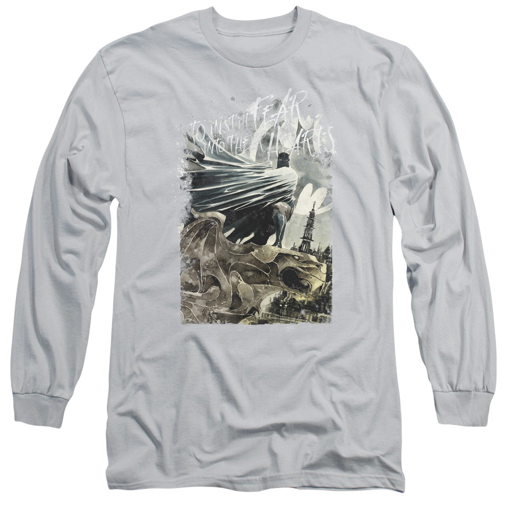 BATMAN/INSTILL FEAR - L/S ADULT 18/1 - SILVER