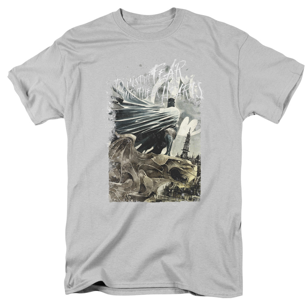 BATMAN/INSTILL FEAR - S/S ADULT 18/1 - SILVER
