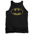 BATMAN/WORD LOGO - ADULT TANK - BLACK
