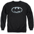 BATMAN/SMOKE SIGNAL - ADULT CREWNECK SWEATSHIRT - BLACK