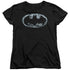 BATMAN/SMOKE SIGNAL - S/S WOMENS TEE - BLACK