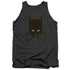 BATMAN/BAT AND BONES - ADULT TANK - CHARCOAL