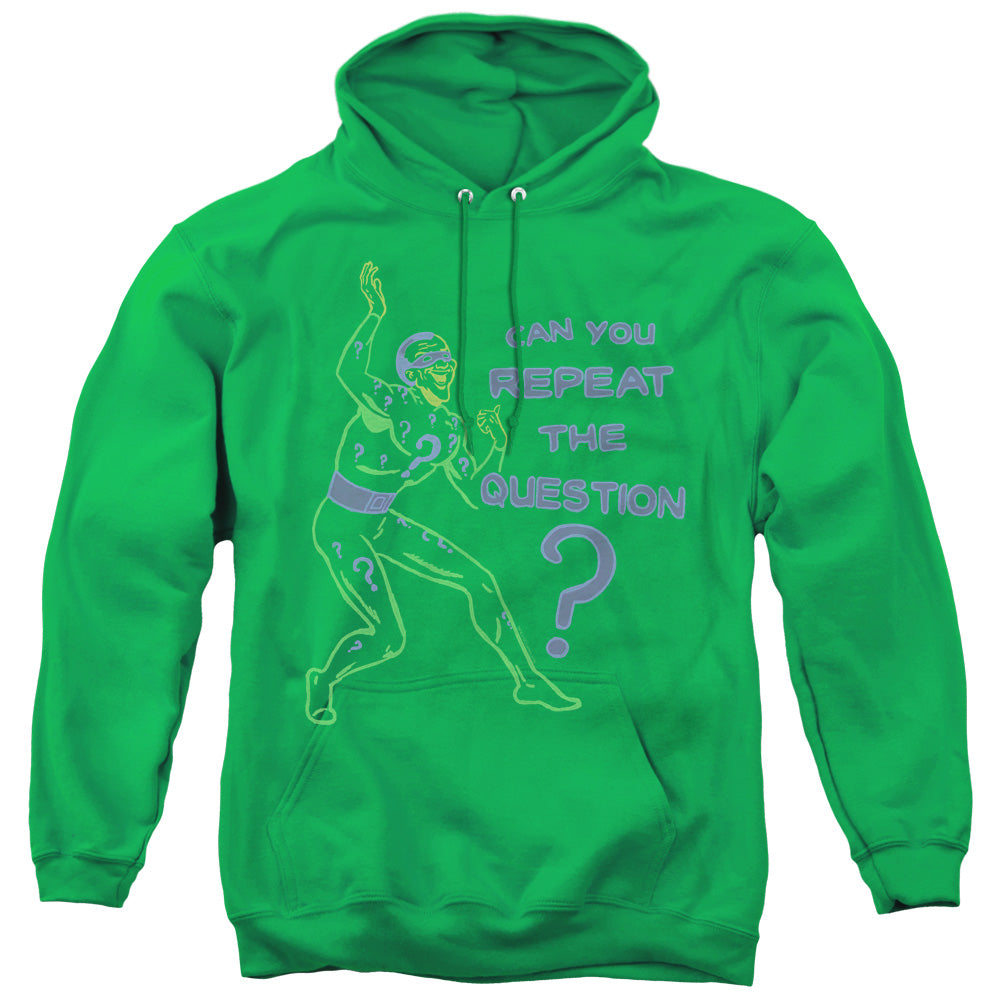 BATMAN/REPEAT - ADULT PULLOVER HOODIE - KELLY GREEN