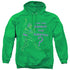 BATMAN/REPEAT - ADULT PULLOVER HOODIE - KELLY GREEN