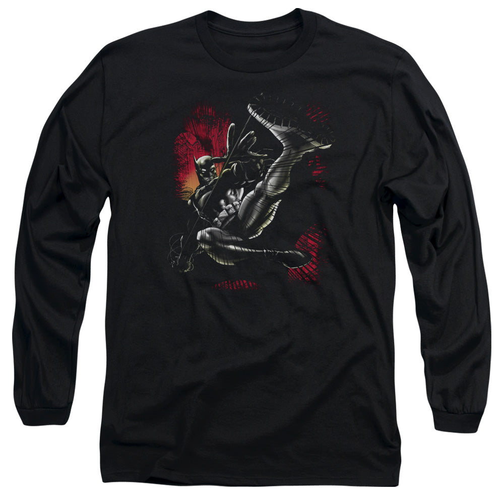 BATMAN/KICK SWING - L/S ADULT 18/1 - BLACK