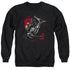 BATMAN/KICK SWING - ADULT CREWNECK SWEATSHIRT - BLACK