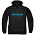BATMAN/BAT TECH LOGO - ADULT PULLOVER HOODIE - BLACK