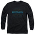 BATMAN/BAT TECH LOGO - L/S ADULT 18/1 - BLACK