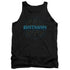 BATMAN/BAT TECH LOGO - ADULT TANK - BLACK