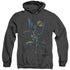 BATMAN/CALLING ALL BATS - ADULT HEATHER HOODIE - BLACK