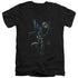 BATMAN/CALLING ALL BATS - S/S ADULT V-NECK 30/1 - BLACK