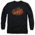 BATMAN/FLAMES LOGO - L/S ADULT 18/1 - BLACK