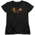 BATMAN/MOLTEN LOGO - S/S WOMENS TEE - BLACK