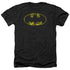 BATMAN/BATS ON BATS - ADULT HEATHER - BLACK