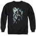 BATMAN/THE KNIGHT - ADULT CREWNECK SWEATSHIRT - BLACK