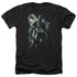 BATMAN/THE KNIGHT - ADULT HEATHER - BLACK