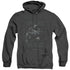 BATMAN/I AM - ADULT HEATHER HOODIE - BLACK