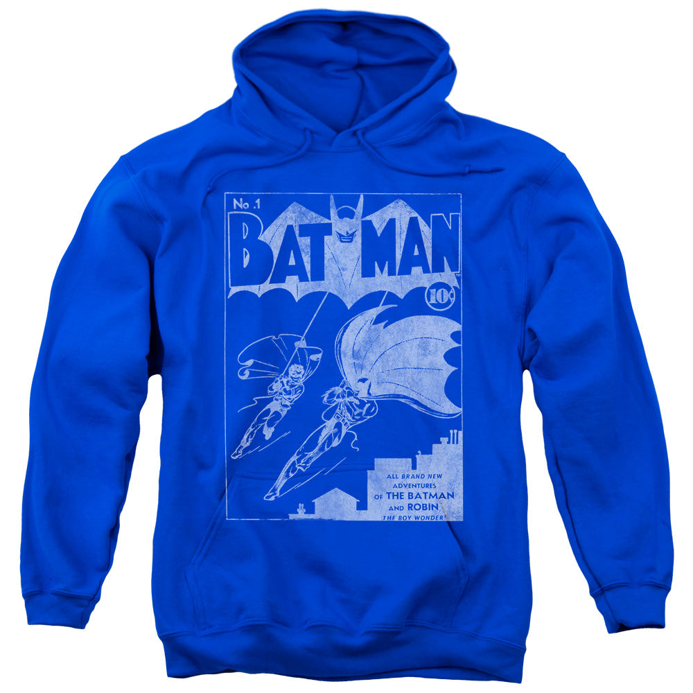 BATMAN/ISSUE 1 COVER - ADULT PULLOVER HOODIE - ROYAL BLUE