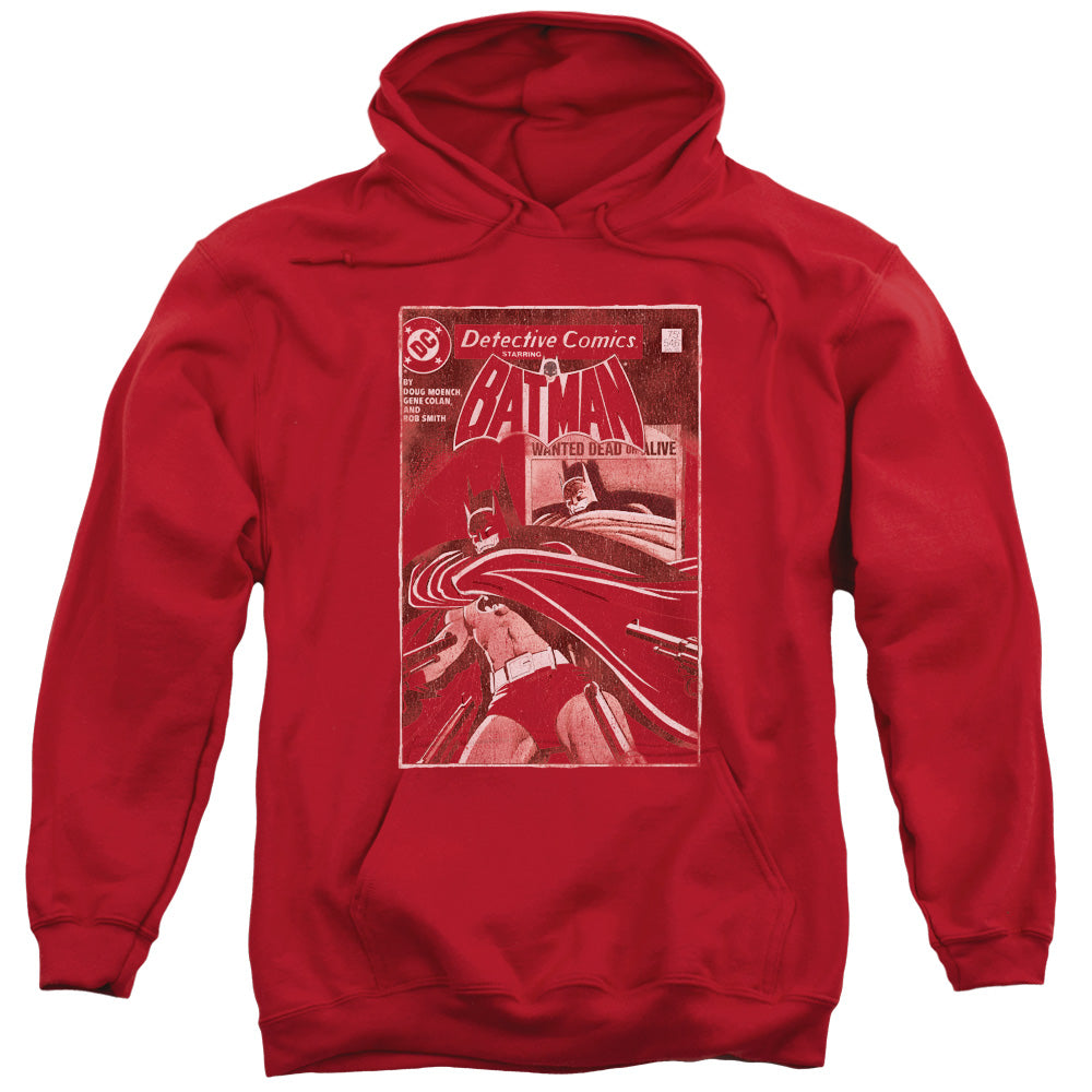 BATMAN/DOA COVER - ADULT PULLOVER HOODIE - RED