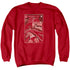 BATMAN/DOA COVER - ADULT CREWNECK SWEATSHIRT - RED