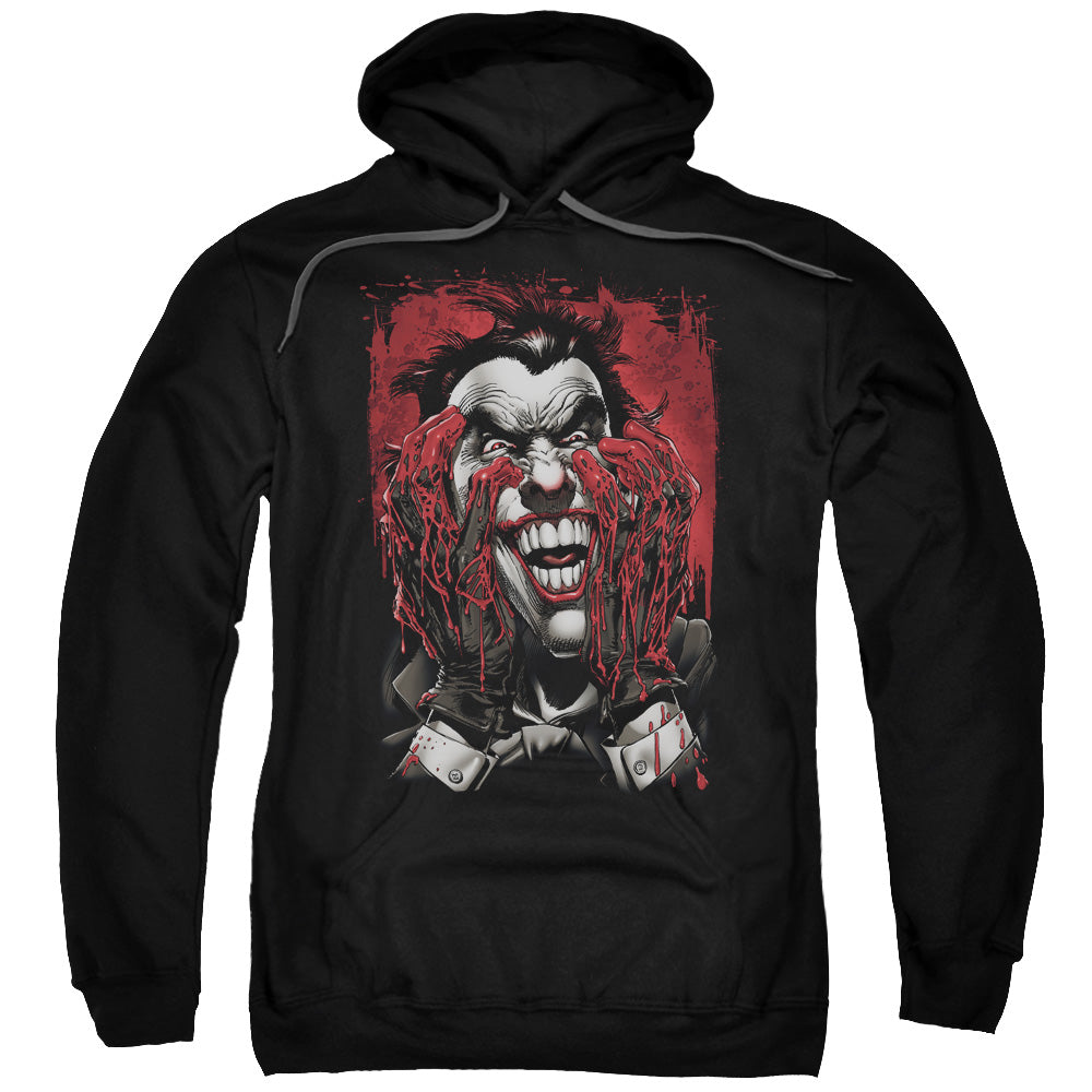 BATMAN/BLOOD IN HANDS - ADULT PULLOVER HOODIE - BLACK