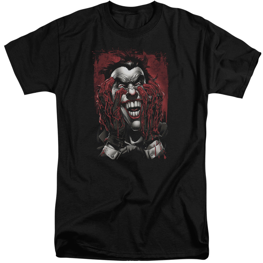 BATMAN/BLOOD IN HANDS - S/S ADULT TALL 18/1 - BLACK