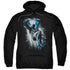 BATMAN/BAT CRASH - ADULT PULLOVER HOODIE - BLACK