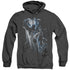 BATMAN/BAT CRASH - ADULT HEATHER HOODIE - BLACK