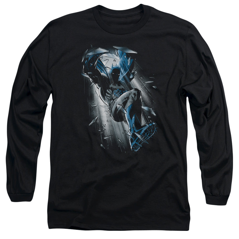 BATMAN/BAT CRASH - L/S ADULT 18/1 - BLACK