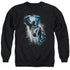 BATMAN/BAT CRASH - ADULT CREWNECK SWEATSHIRT - BLACK