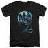 BATMAN/HEED THE CALL - S/S ADULT V-NECK 30/1 - BLACK