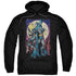 BATMAN/PAINT THE TOWN RED - ADULT PULLOVER HOODIE - BLACK