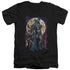 BATMAN/PAINT THE TOWN RED - S/S ADULT V-NECK 30/1 - BLACK